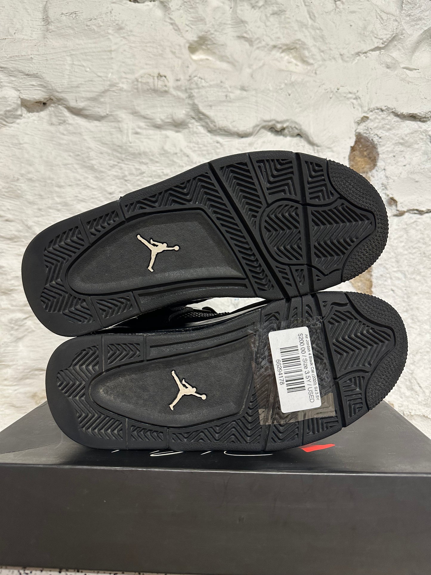 Air Jordan 4 Black Cat (2020) Sz 3.5Y