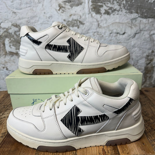 Off-White Out Of Office Black Arrow White Sneaker Sz 12 (45)