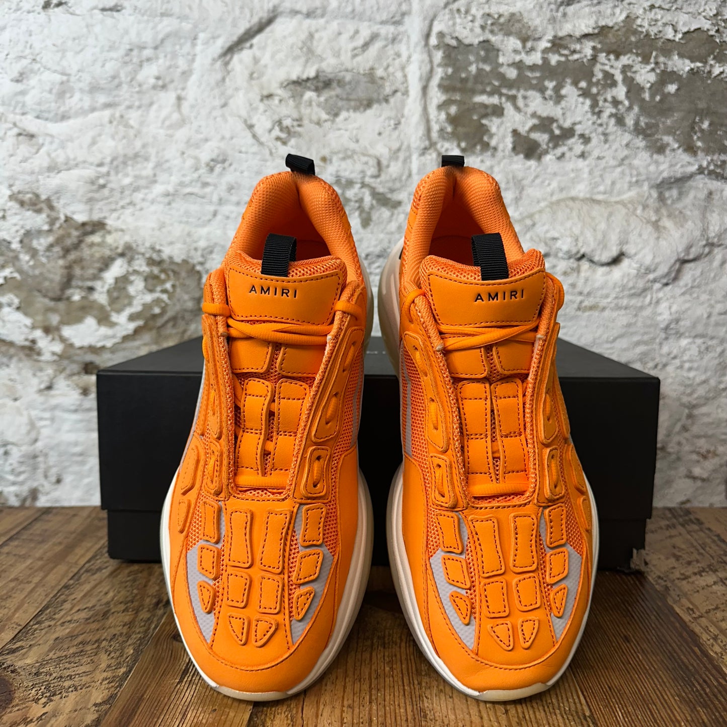 Amiri Orange Bone Runner Sneaker Sz 12 (45) DS
