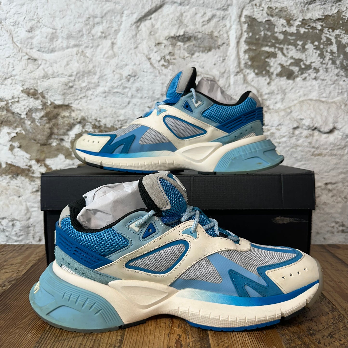 Amiri MA Runner Teal Blue White Sneaker Sz 11 (44)