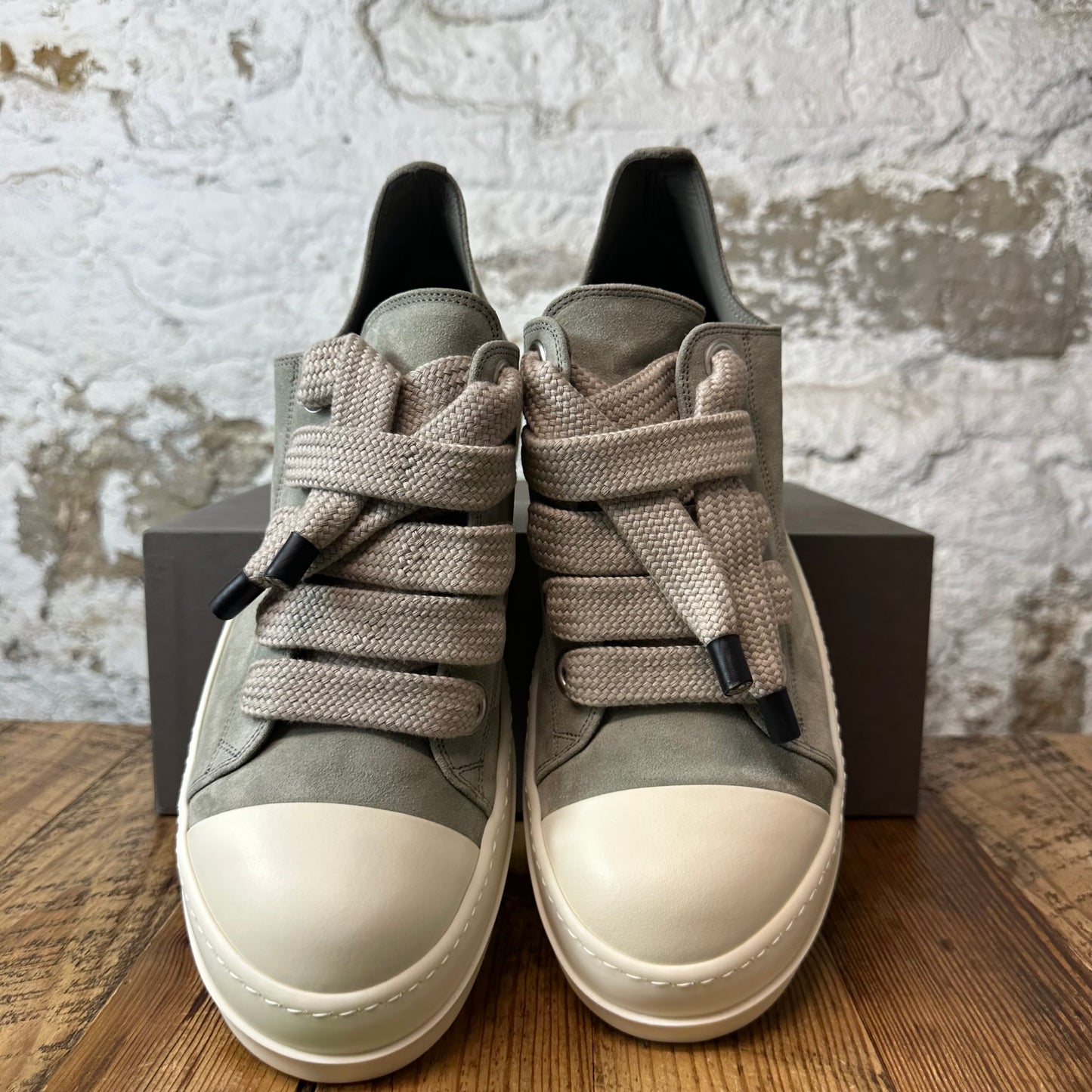 Rick Owens Jumbo Lace Dark Pearl Milk Sneaker DS