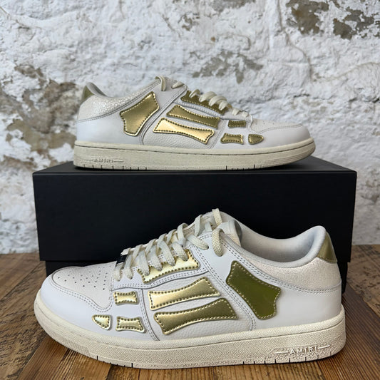 Amiri Gold Skeleton White Sneaker Sz 10 (43)