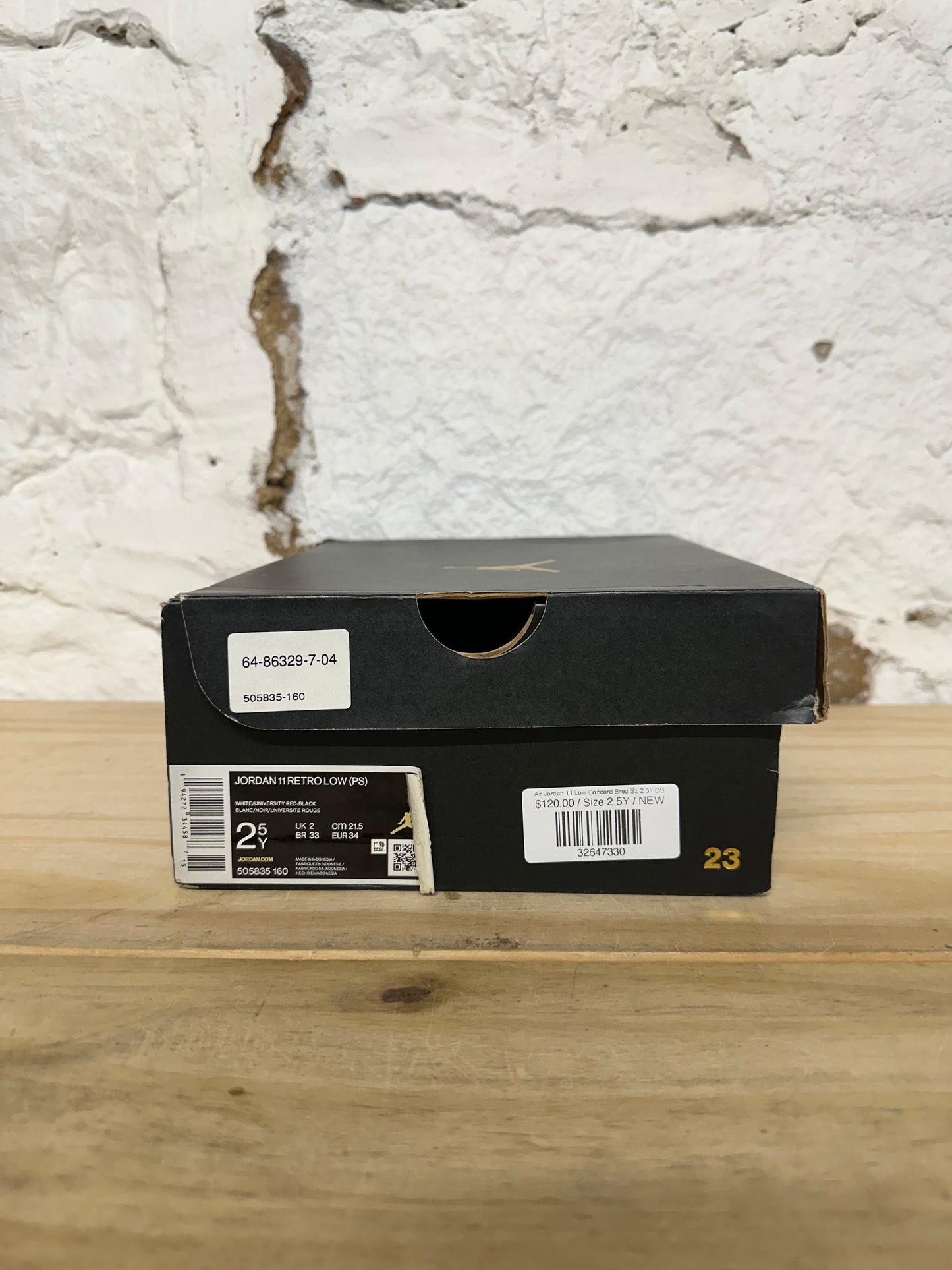 Air Jordan 11 Low Concord Bred Sz 2.5Y DS