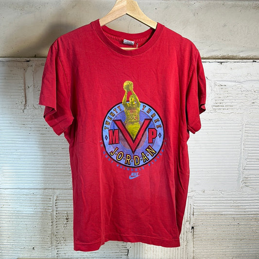 Nike Grey Tag Michael Jordan MVP Red Tee Sz M (Youth XL)