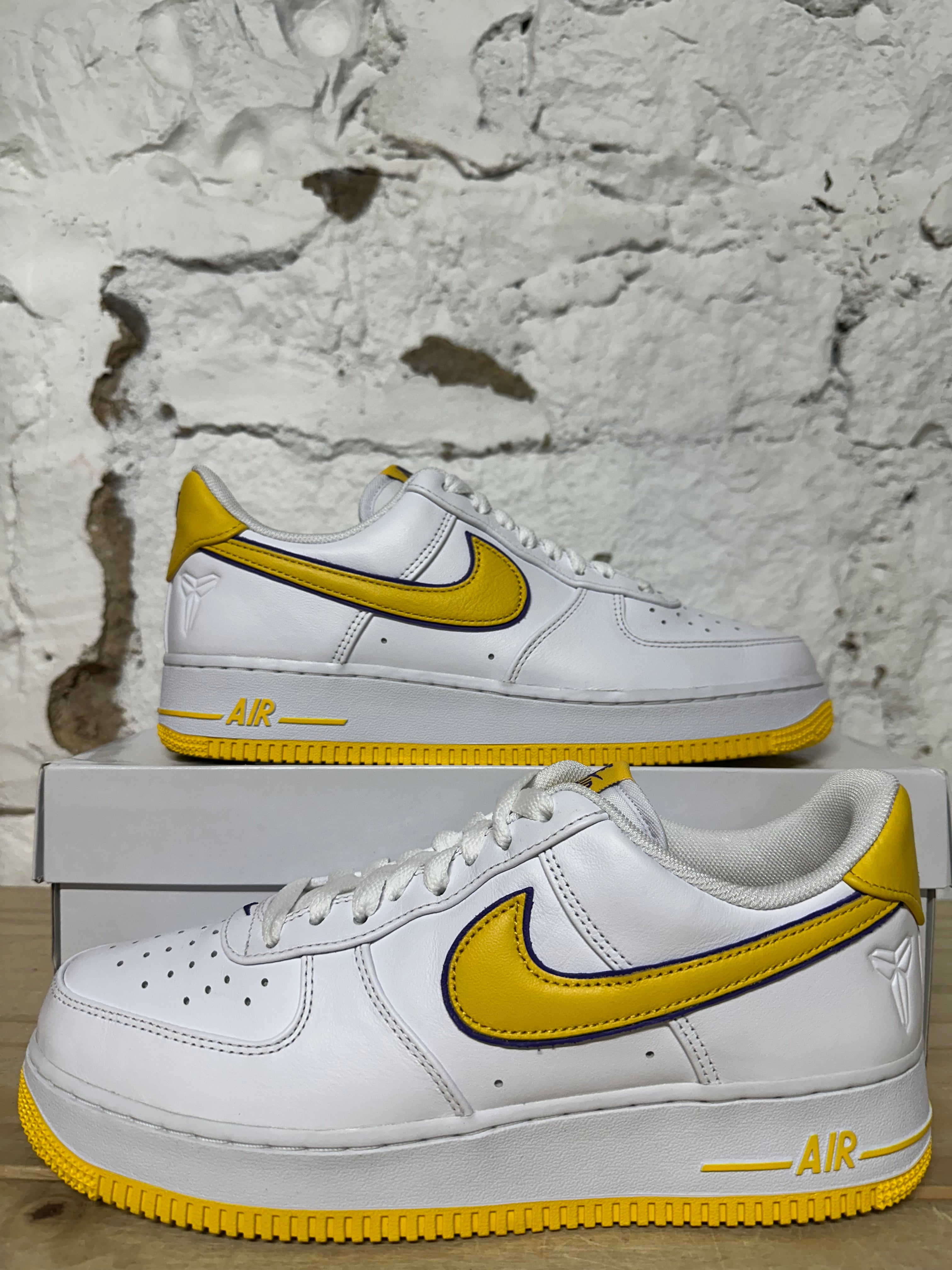 Nike Air Force 1 Kobe Lakers Home Sz 9.5