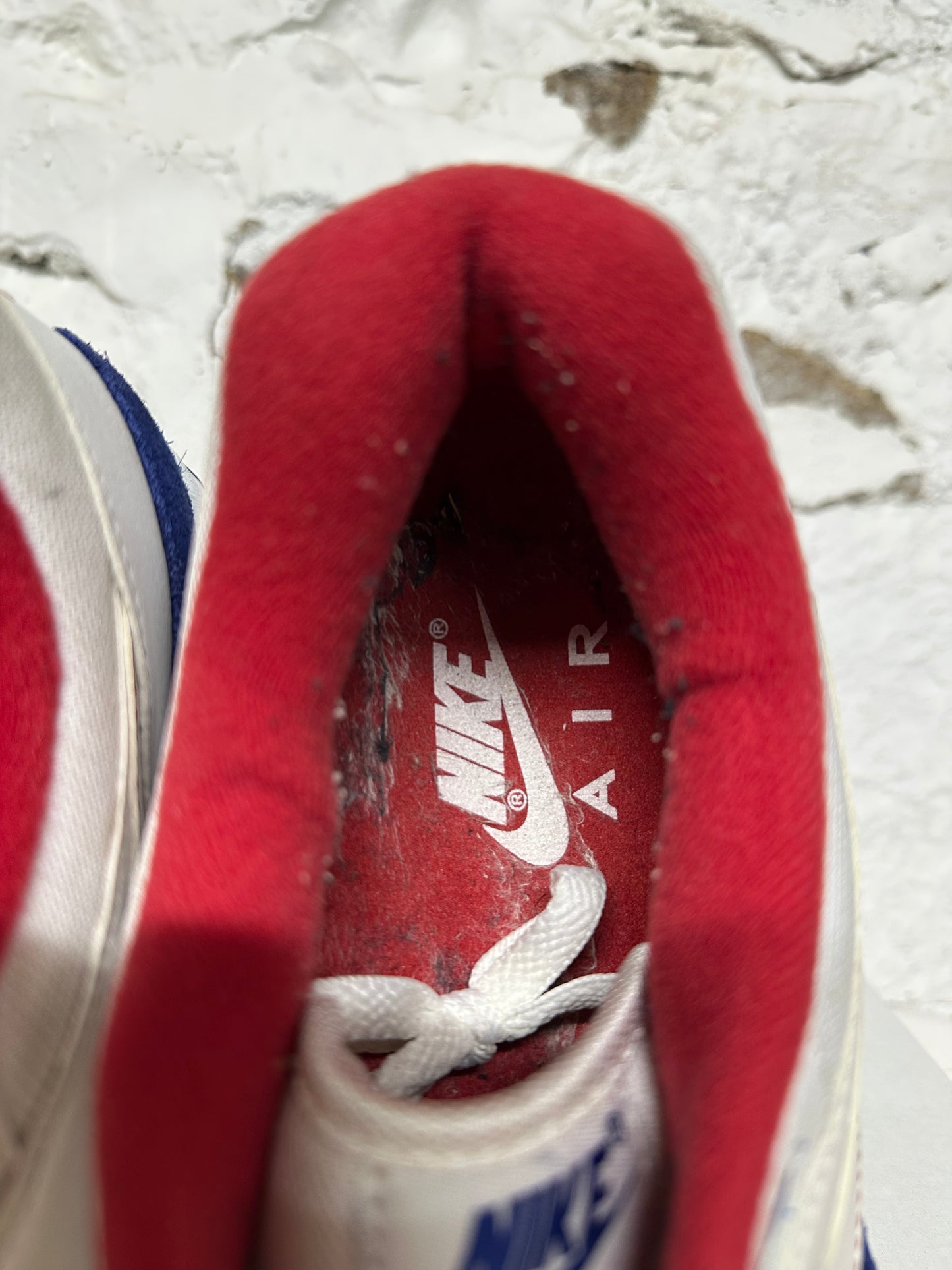 Nike Air Max 1 White Red Blue Sz 13