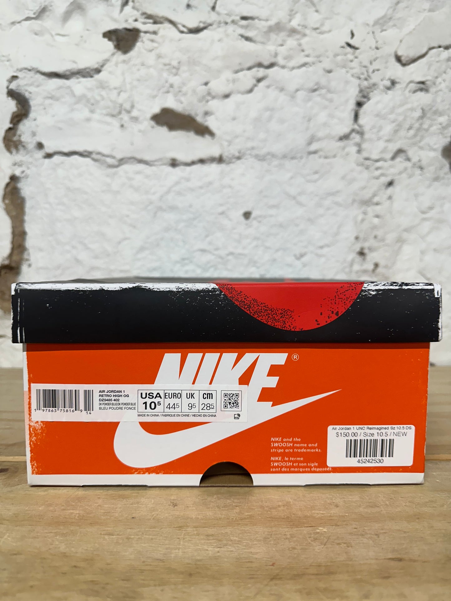 Air Jordan 1 High UNC Reimagined Sz 10.5 DS