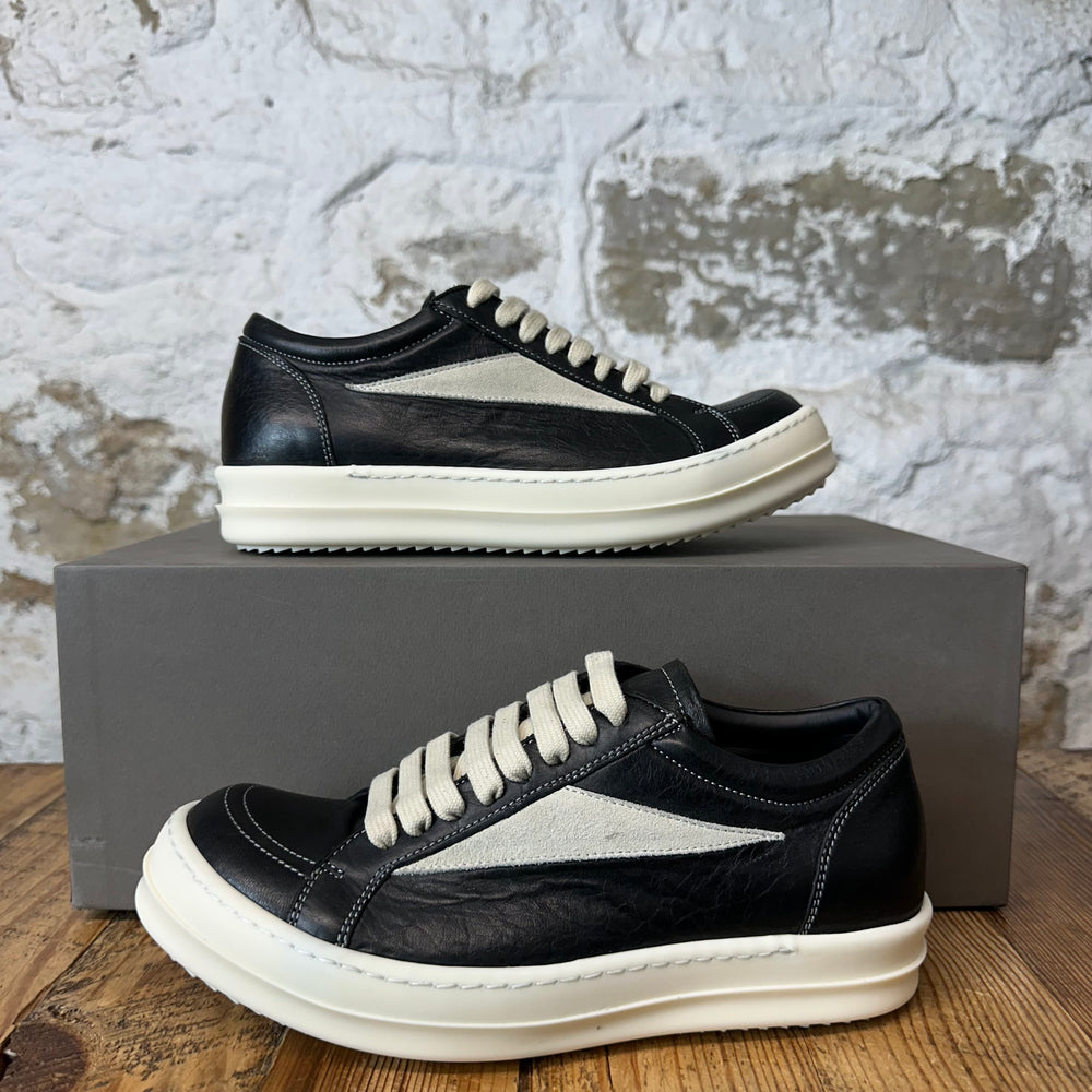 Rick Owens Vintage Black Leather Milk Sneaker Sz 5 (37) DS