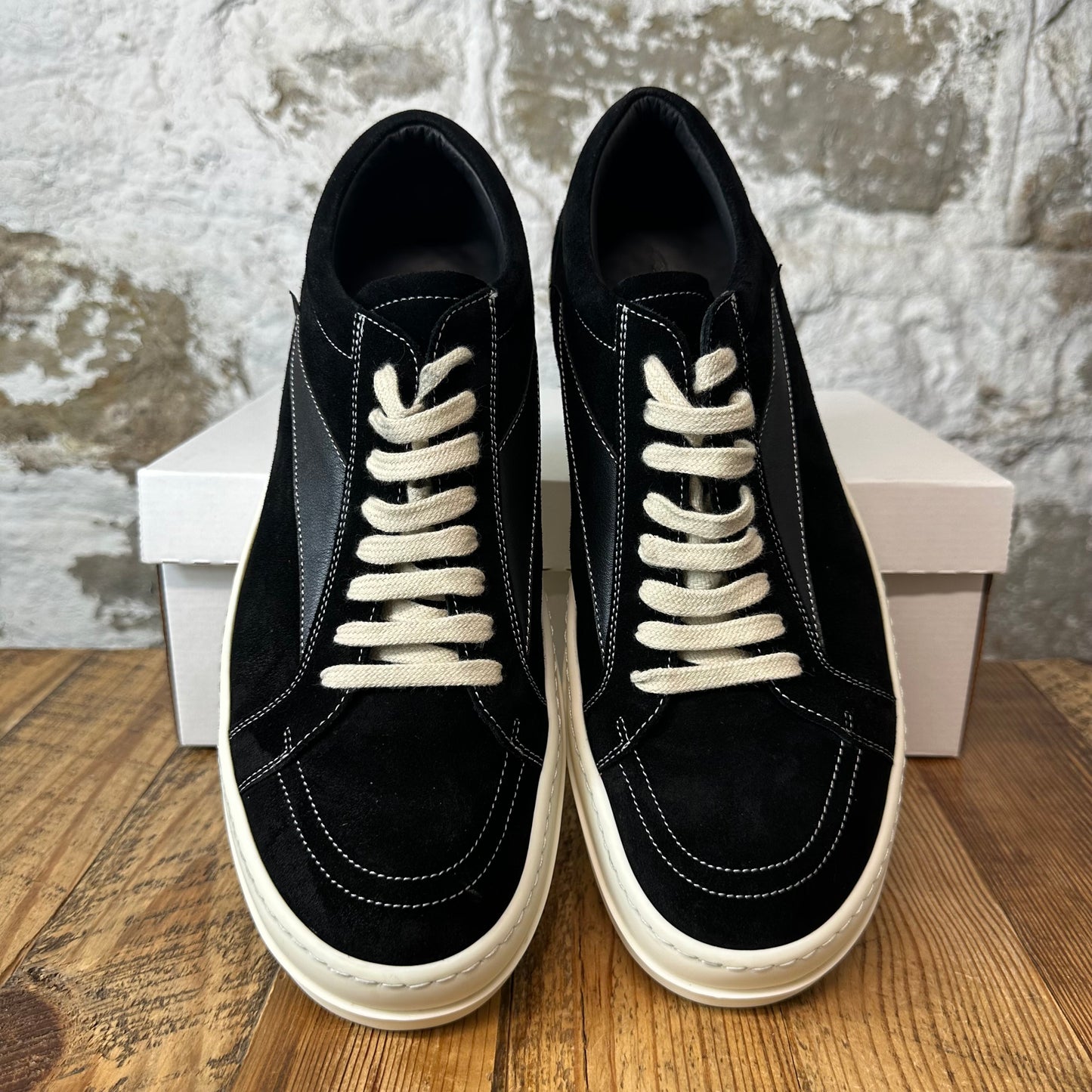 Rick Owens Vintage Luxor Black Milk Sneaker Sz 12 (45)