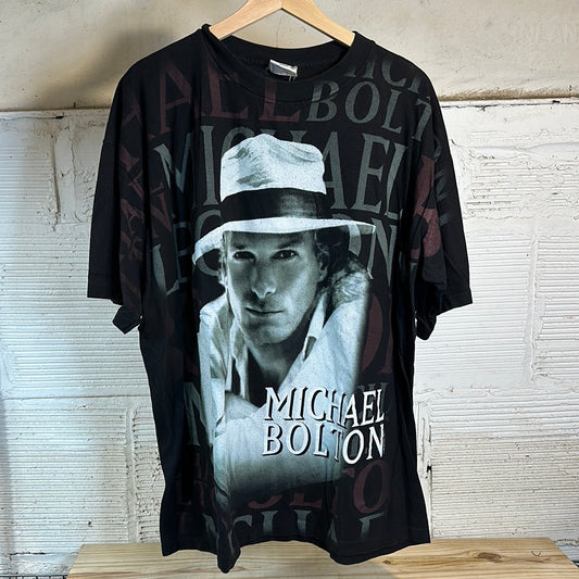 Michael Bolton Black Logo Tee Sz XL