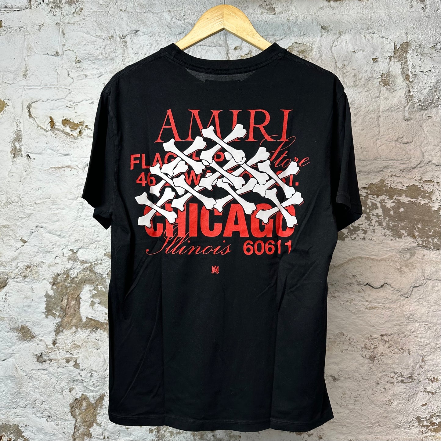 Amiri Chicago Flagship T-shirt Black Sz S