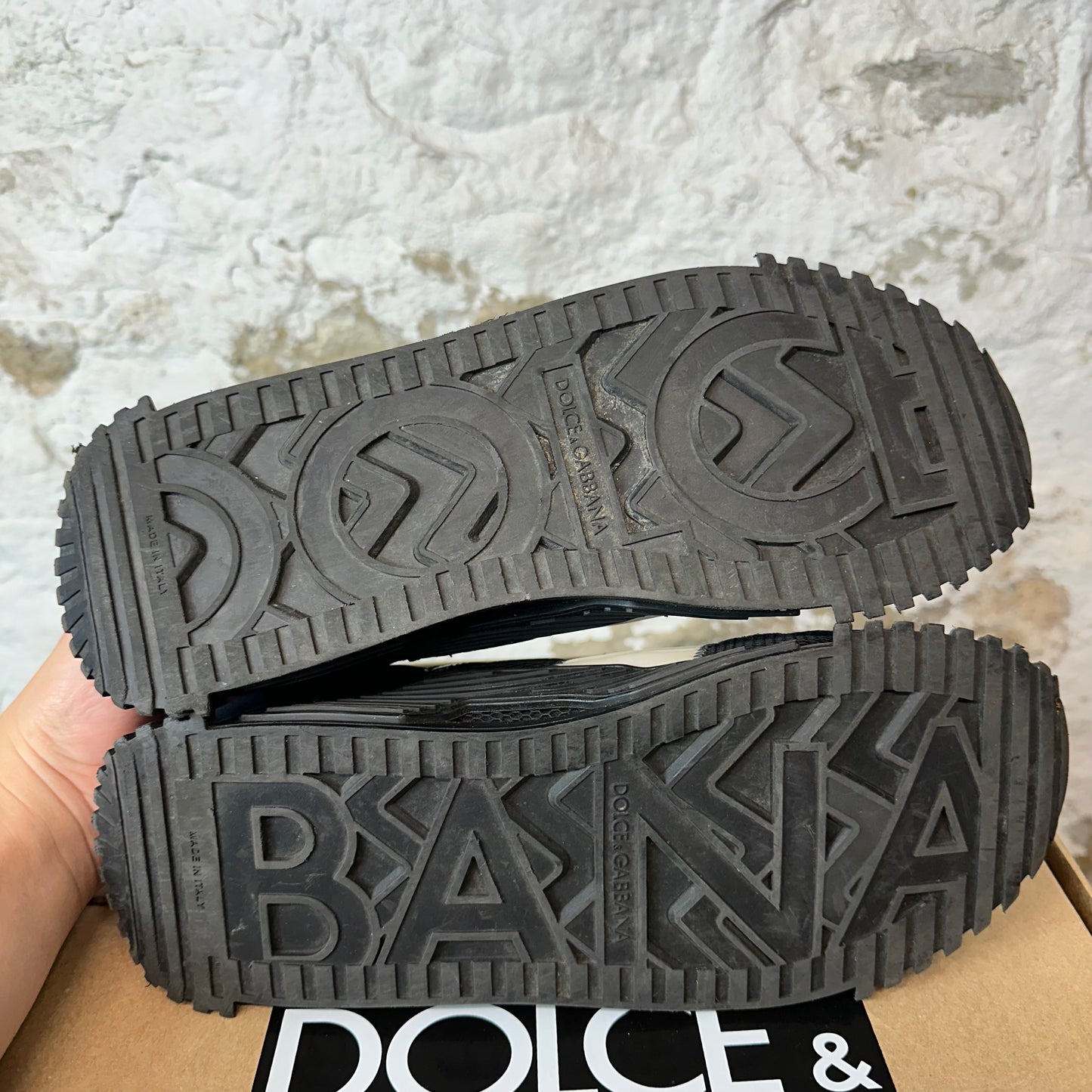 Dolce Gabbana NS1 Triple Black Sneaker Sz 13 (46)