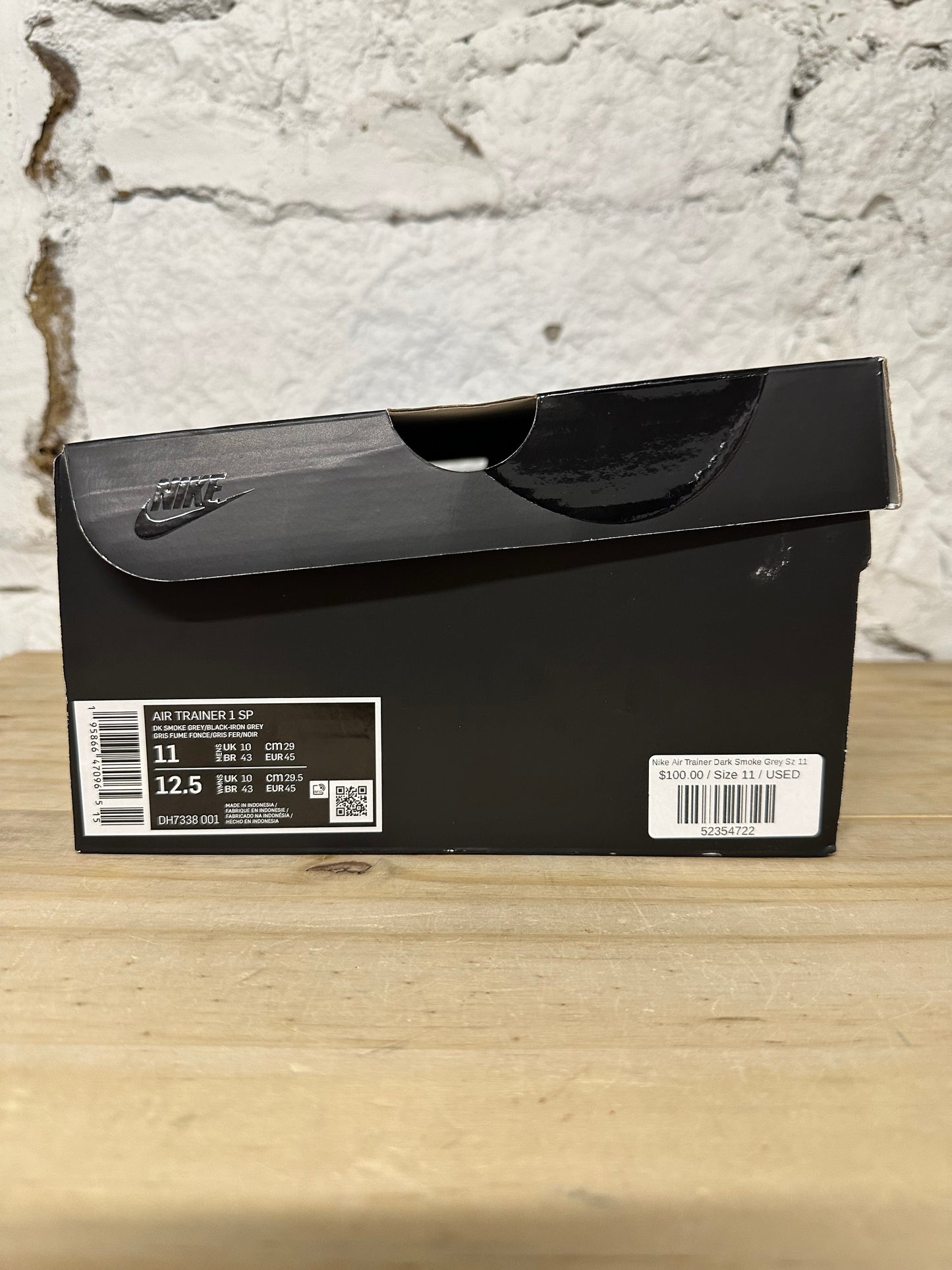 Nike Air Trainer Dark Smoke Grey Sz 11