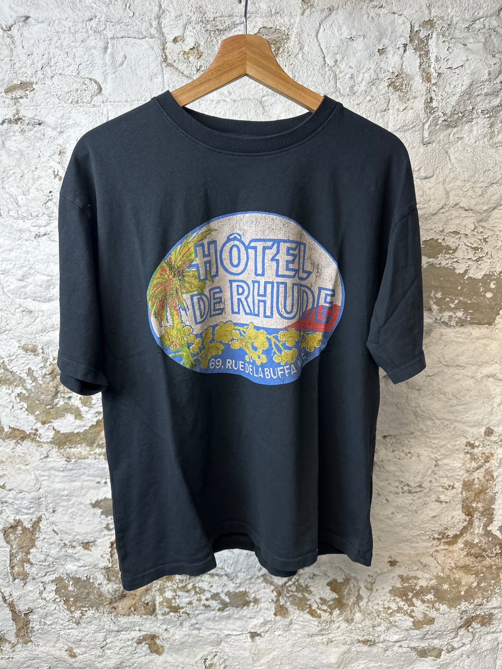 Rhude Dimora T-Shirt Black Sz S DS