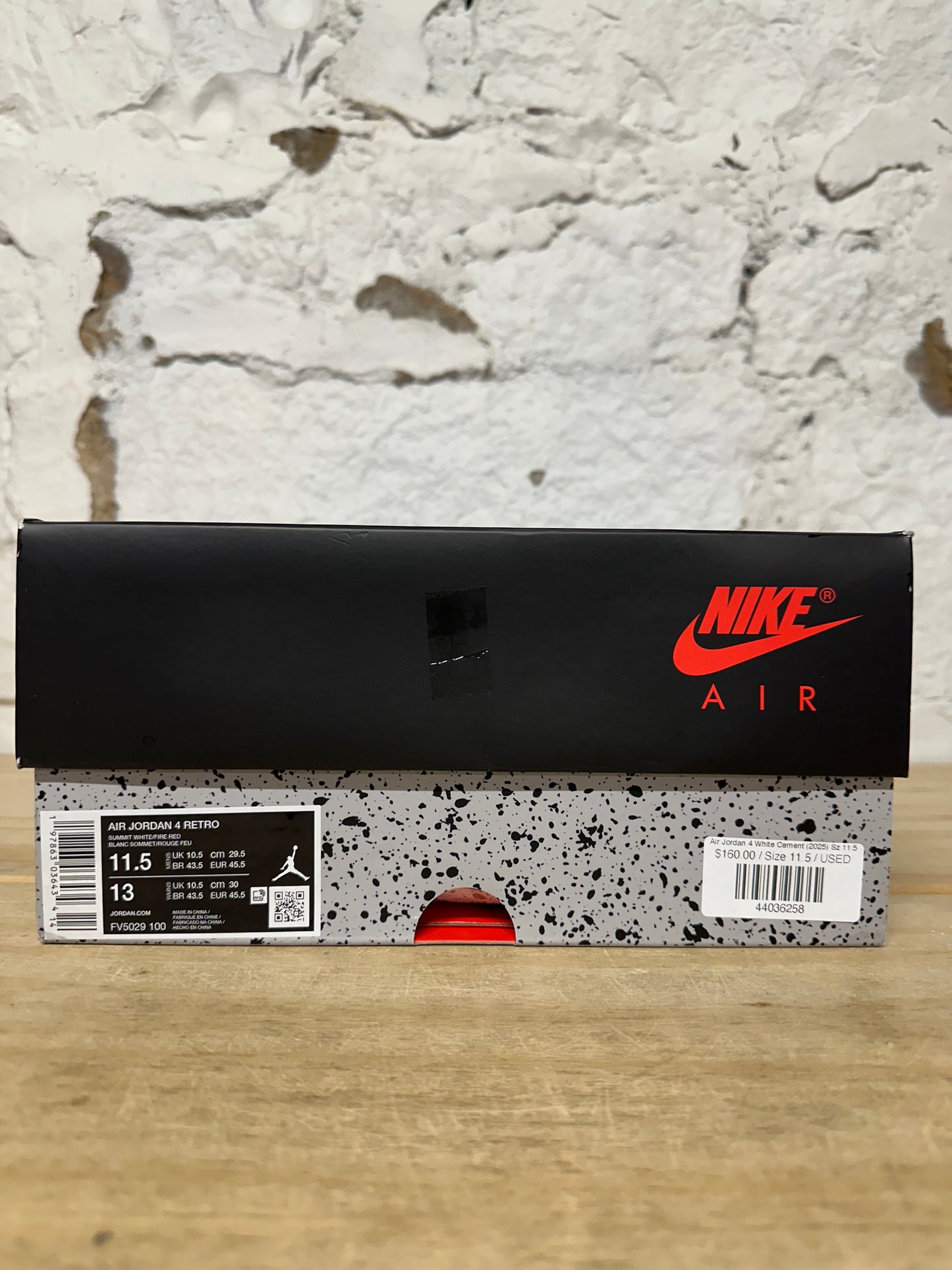 Air Jordan 4 White Cement (2025) Sz 11.5