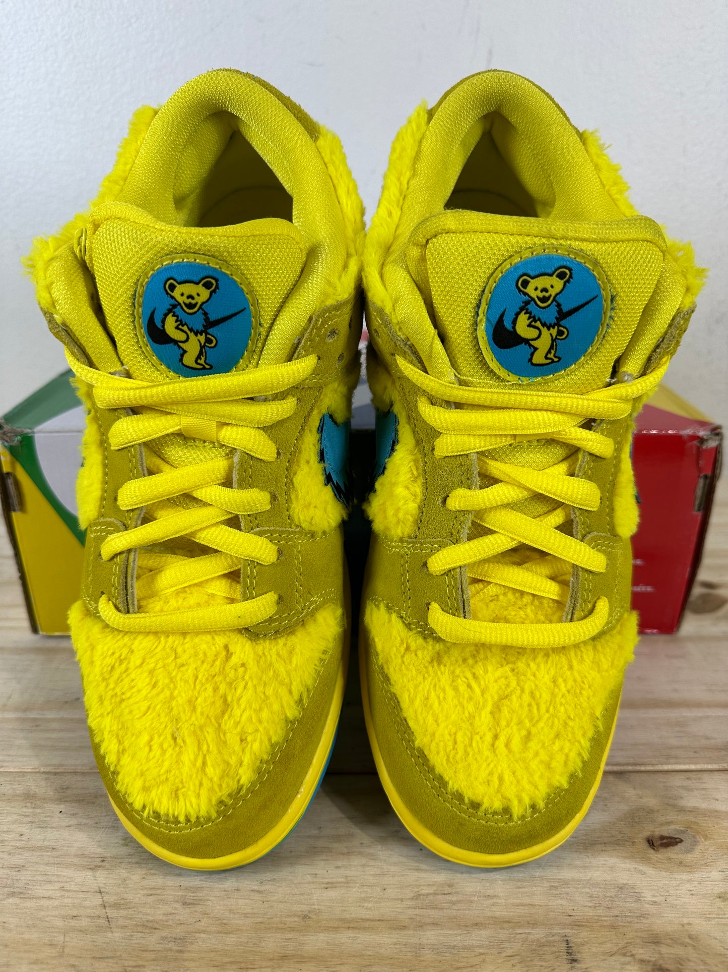 Nike SB Dunk Low Grateful Dead Bears Opti Yellow Sz 8