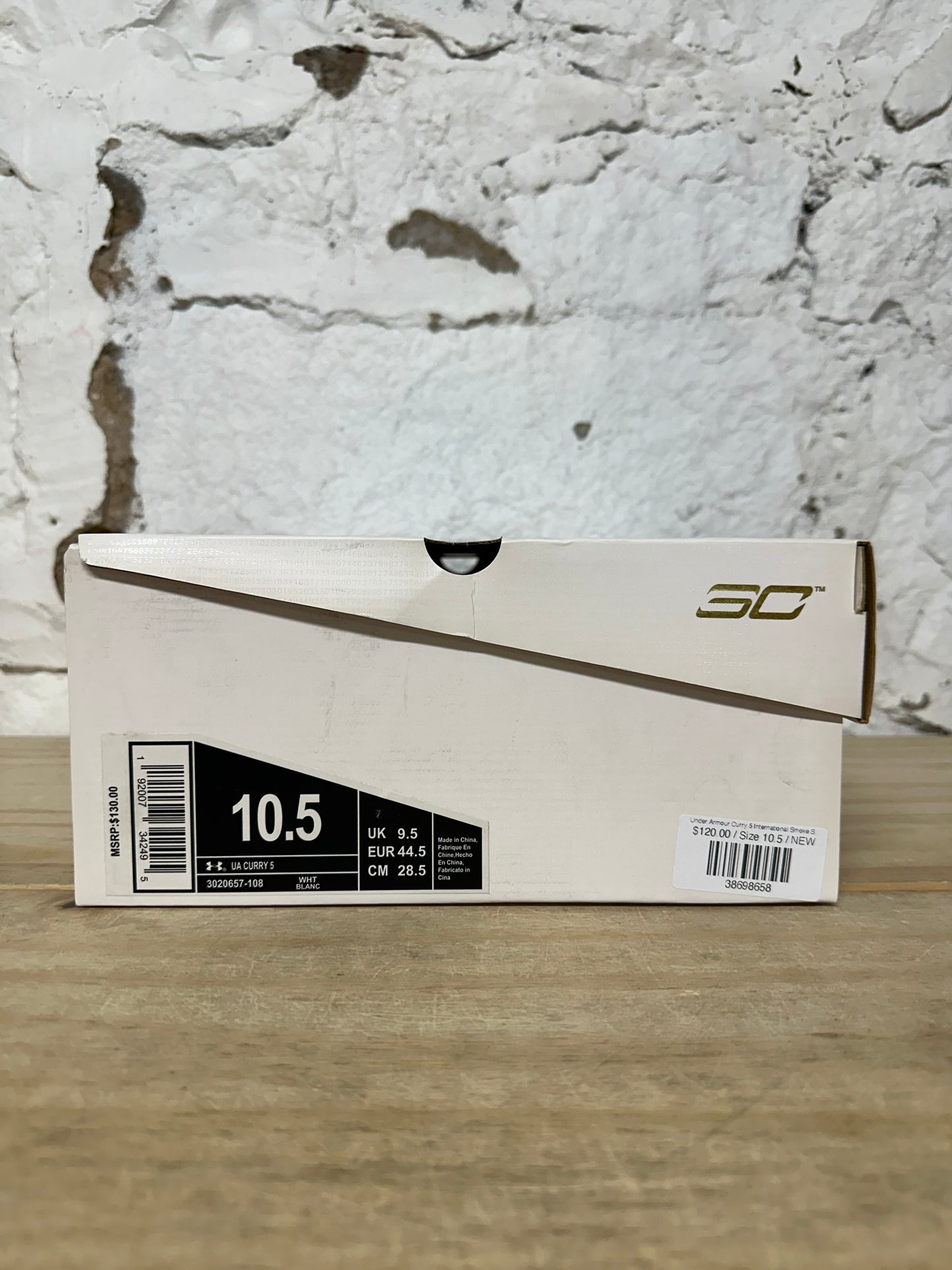 Under Armour Curry 5 International Smoke Sz 10.5 DS