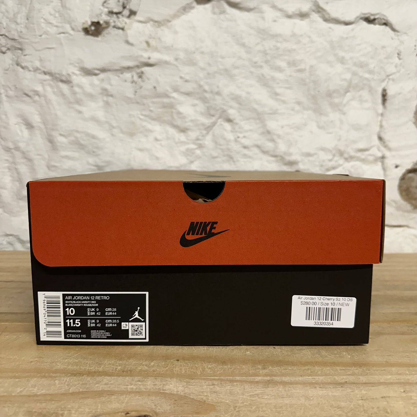 Air Jordan 12 Cherry Sz 10 DS