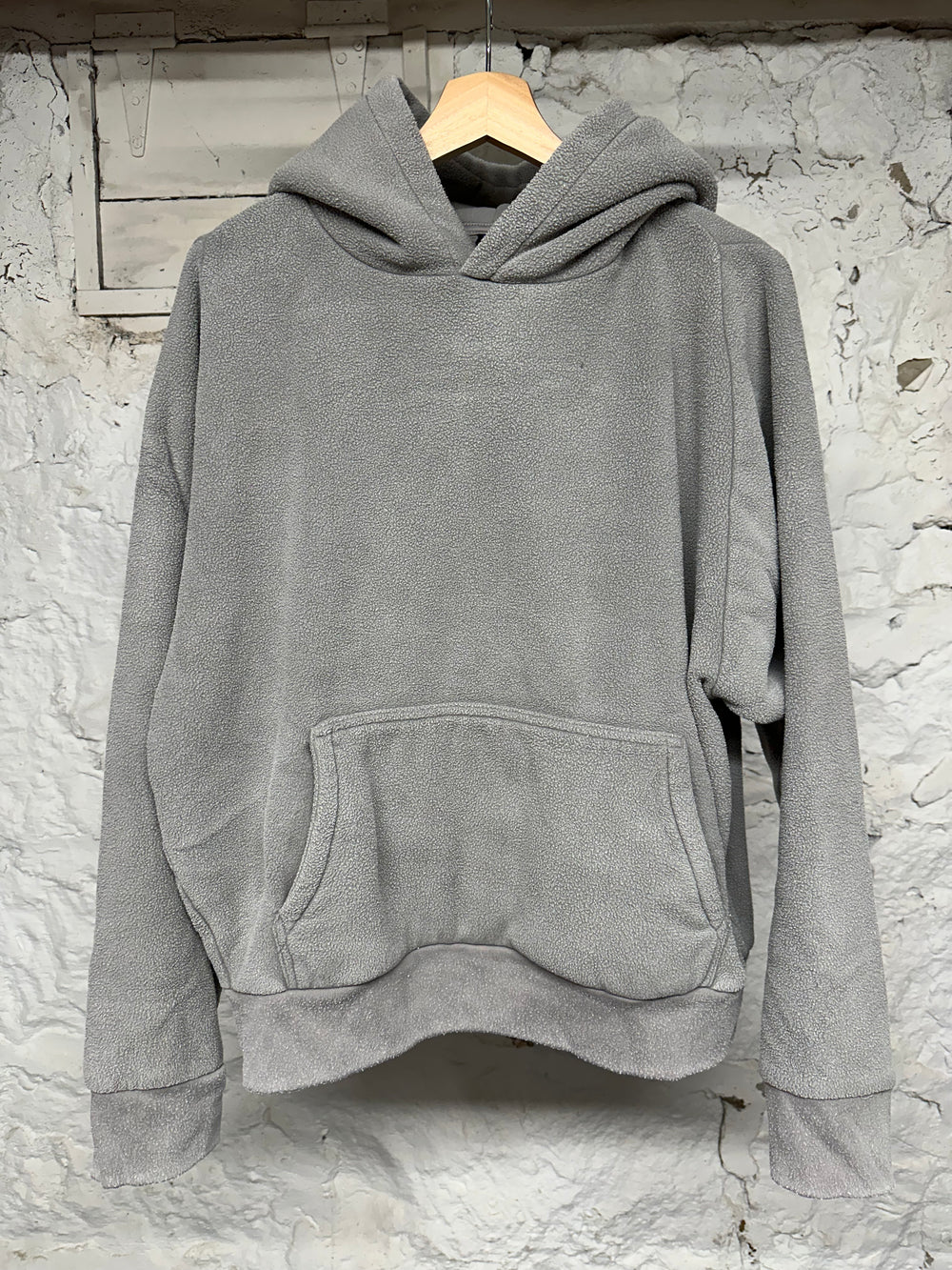 Yeezy Gap Polar Fleece Grey Hoodie Sz L DS
