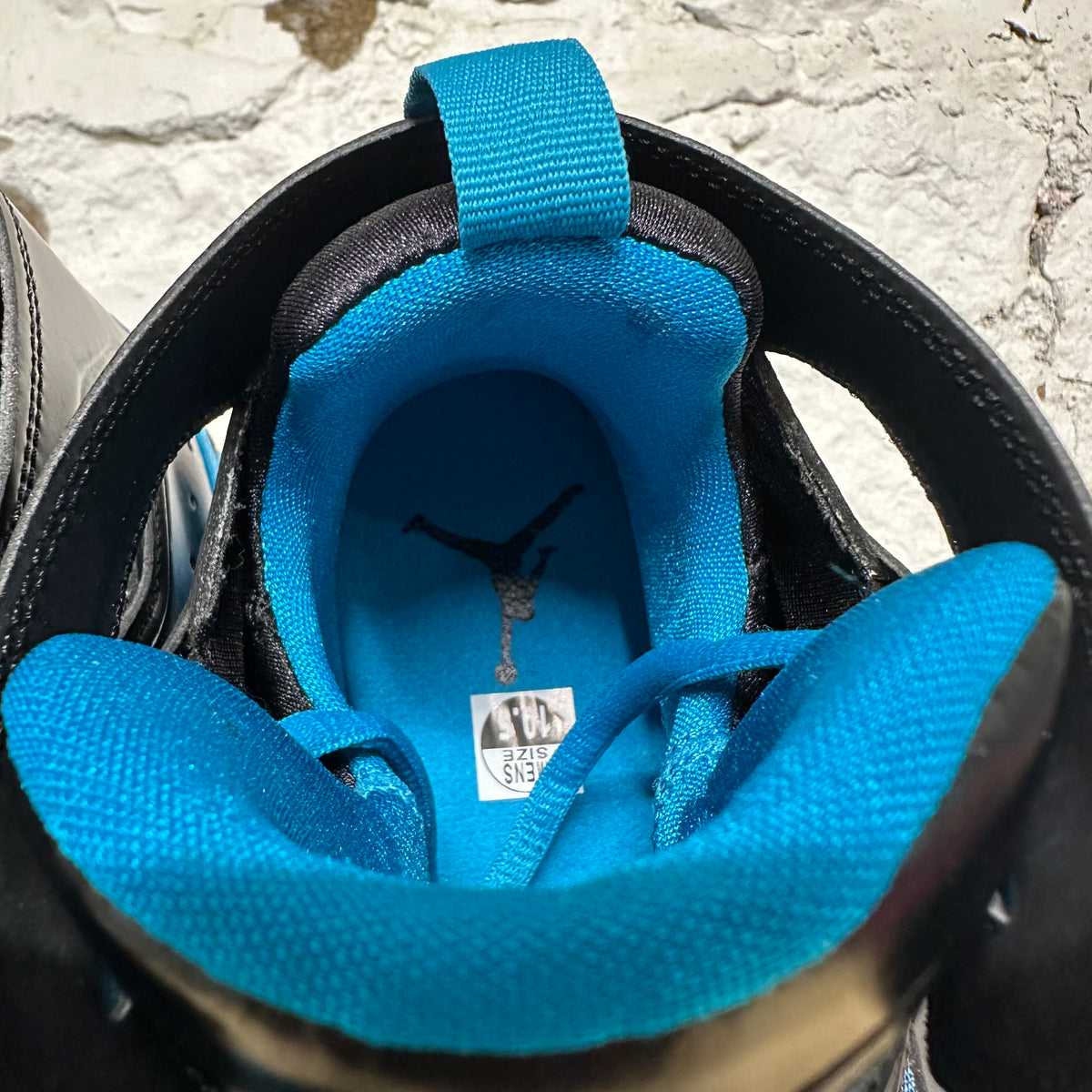 Jordan Flight Club 91 Black Neo Turquoise Sz 10.5 DS