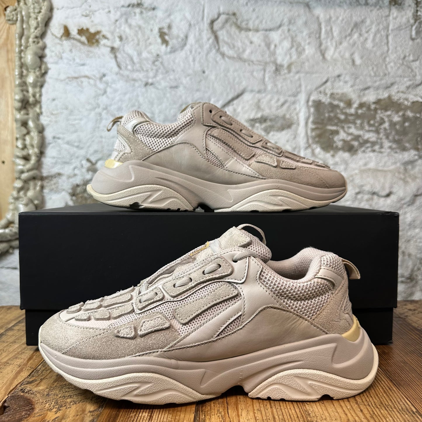 Amiri Bone Runner Warm Grey Sneaker Sz 9 (42)