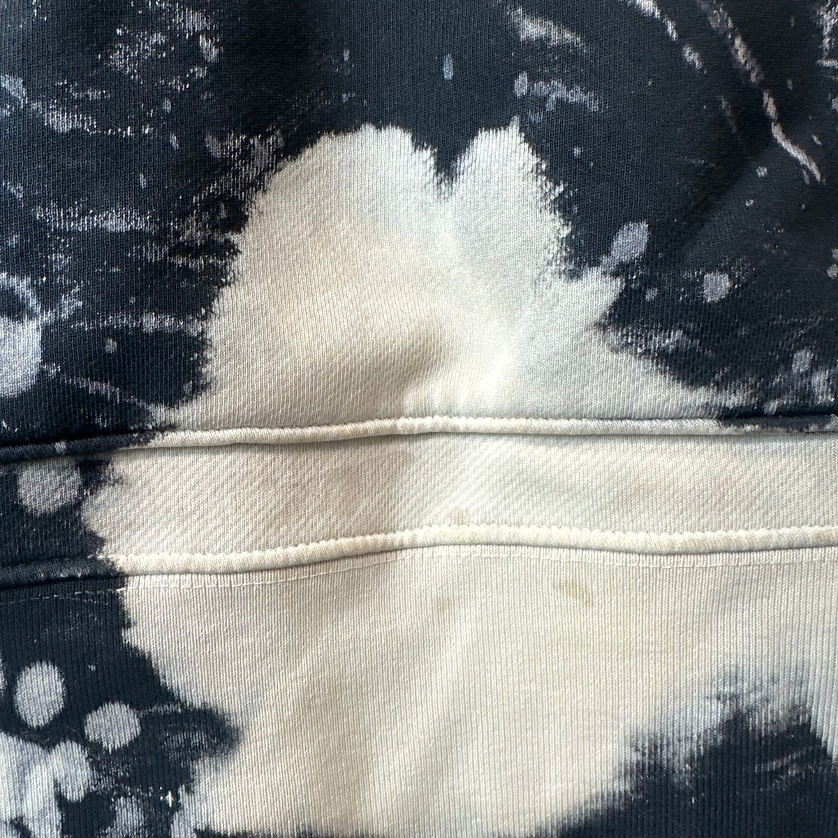 Amiri MA Logo Black Cream Tie Dye Hoodie Sz XS