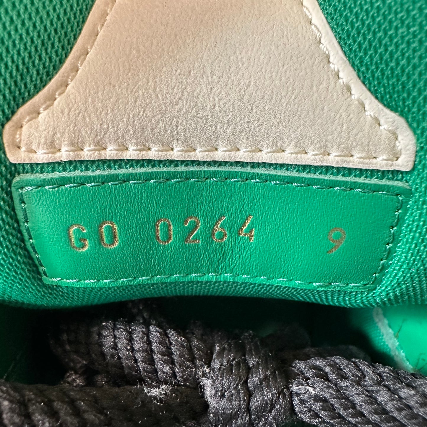 Louis Vuitton Green Black White Skate Sneaker Sz 10.5 (9LV)