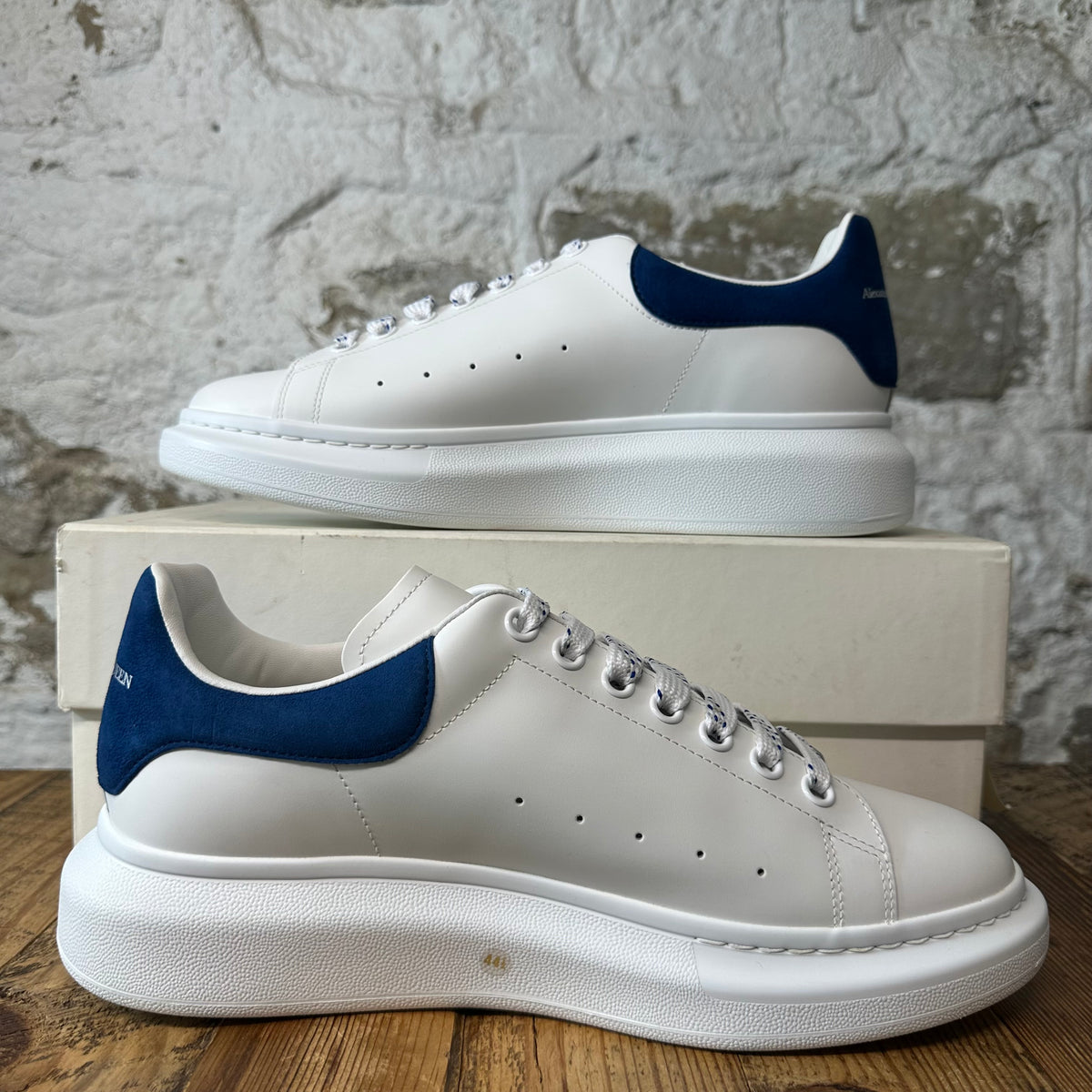Alexander McQueen Blue Tab White Sneaker Sz 11.5 (44.5)