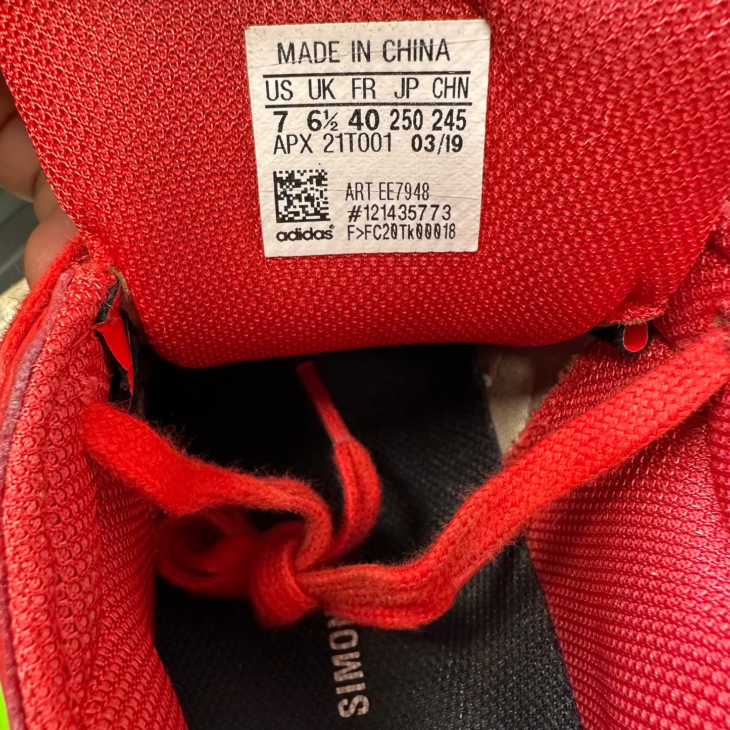 Raf Simons Ozwego Mirrored Red Sneaker Sz 7