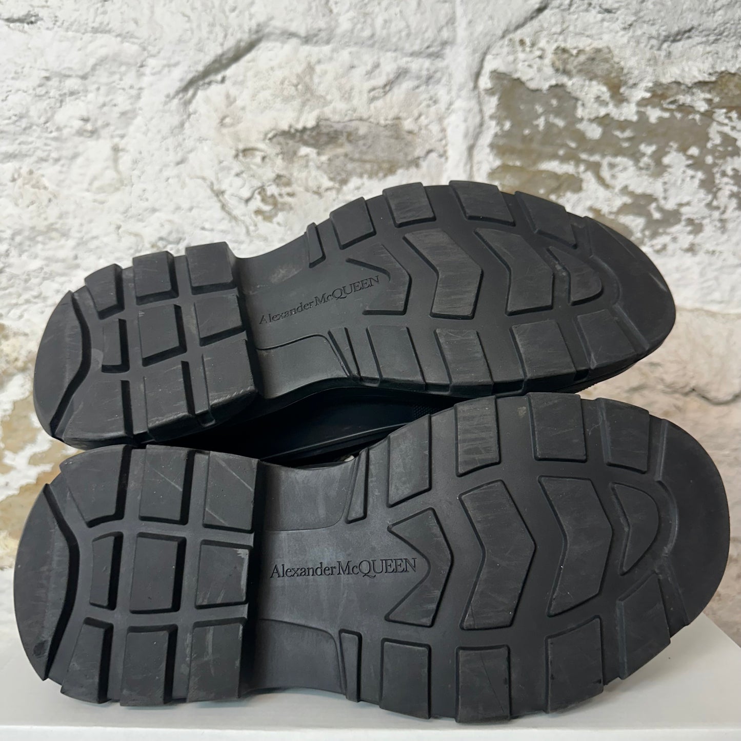 Alexander Mcqueen White Spell Black Tread Boot Sz 8 (41) No Box