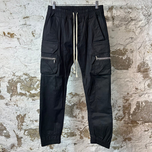 Rick Owens Fogachine Black Cargo Pants Sz M