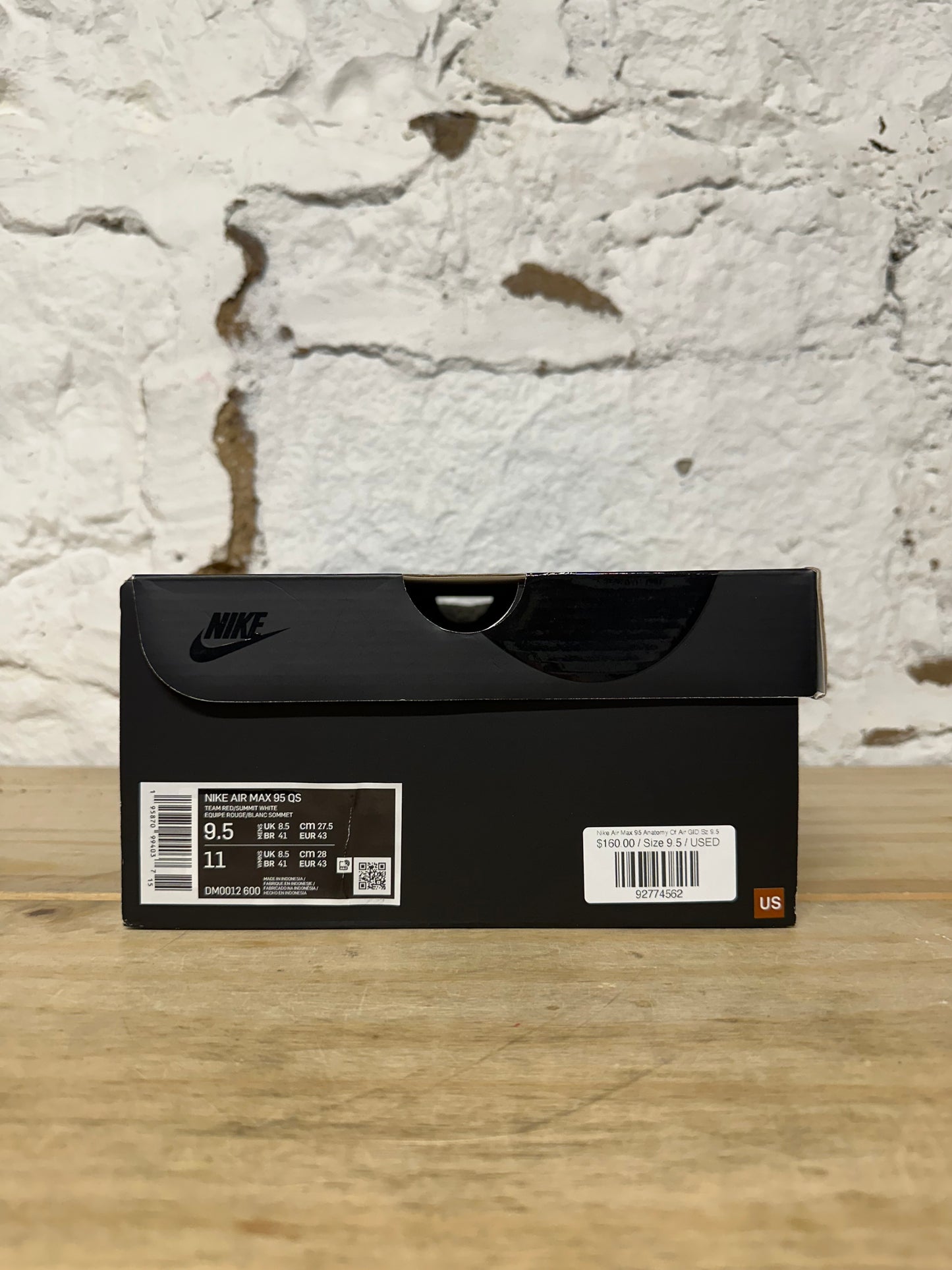 Nike Air Max 95 Anatomy Of Air GID Sz 9.5