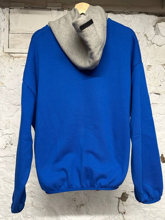 Fear of God Essentials Wolves Blue Hoodie Sz S DS
