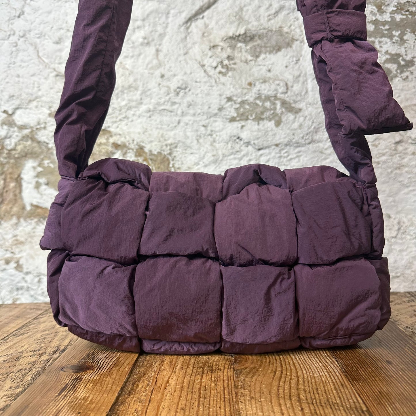 Bottega Veneta Purple Padded Tech Cassette Bag