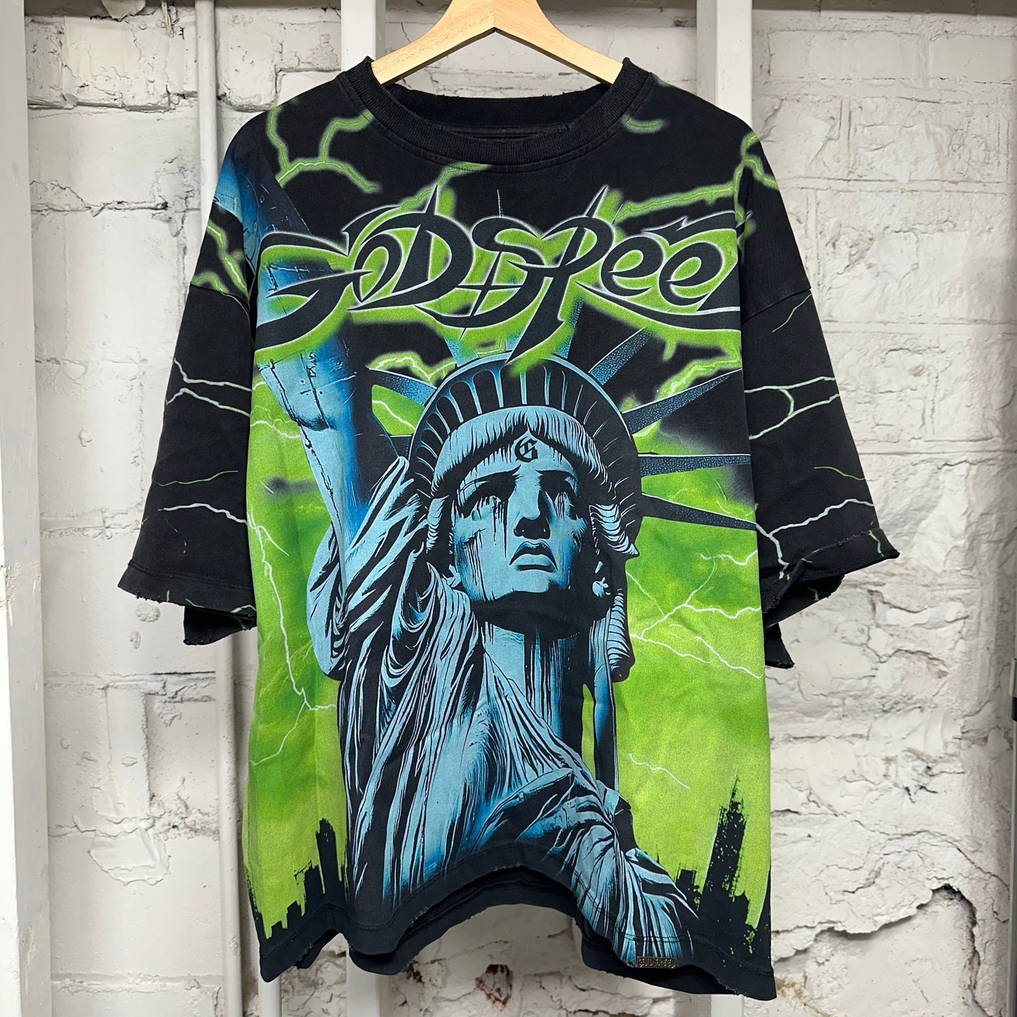 Godspeed New York Voltage Black T-Shirt Sz XL