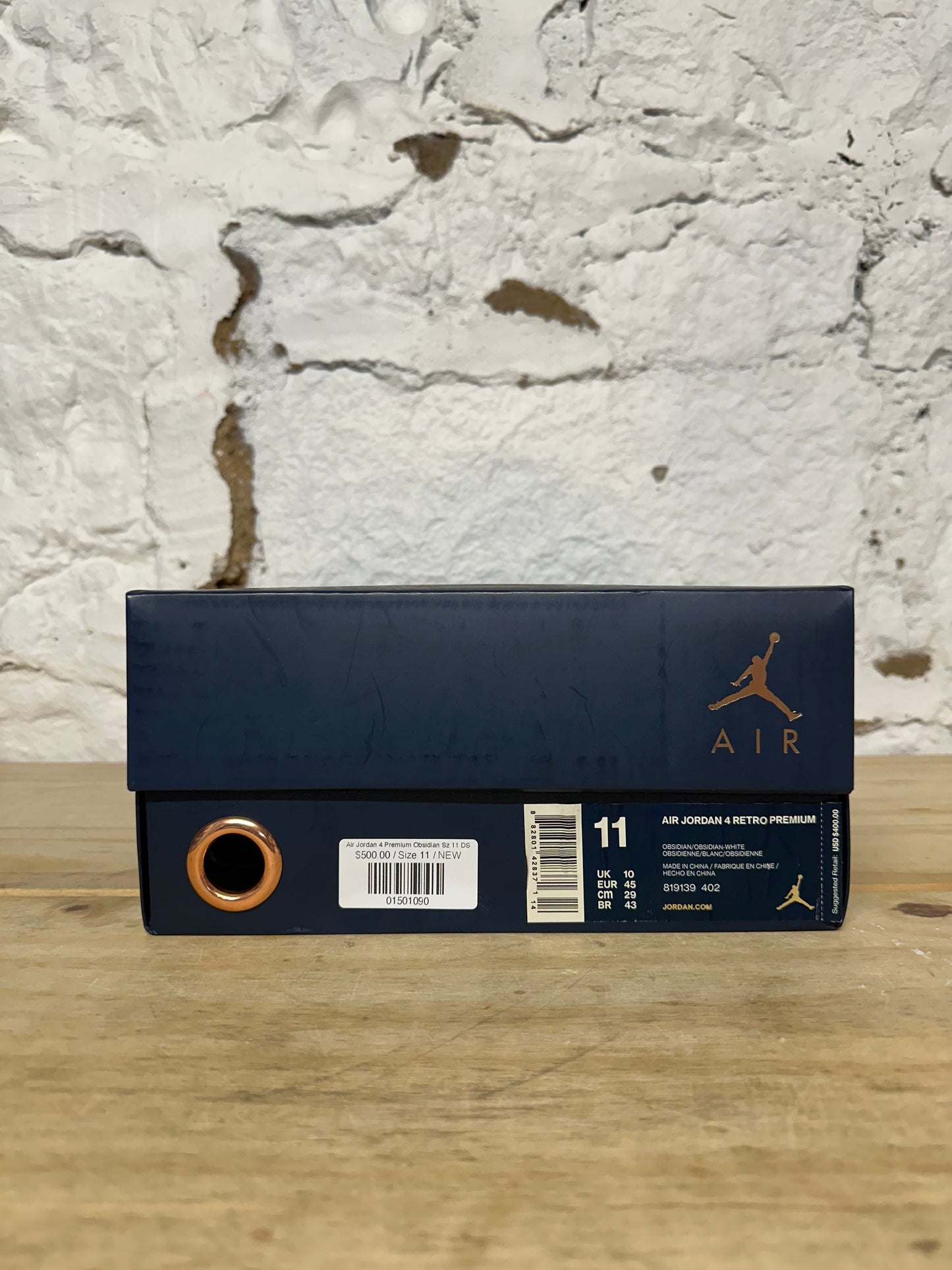 Air Jordan 4 Premium Obsidian Sz 11 DS