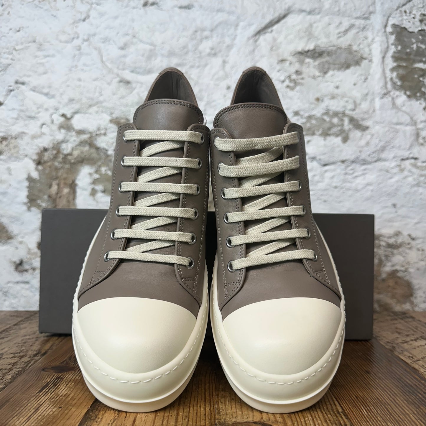 Rick Owens Hollywood Flesh Milk Sneaker Sz 8.5 (41.5) DS