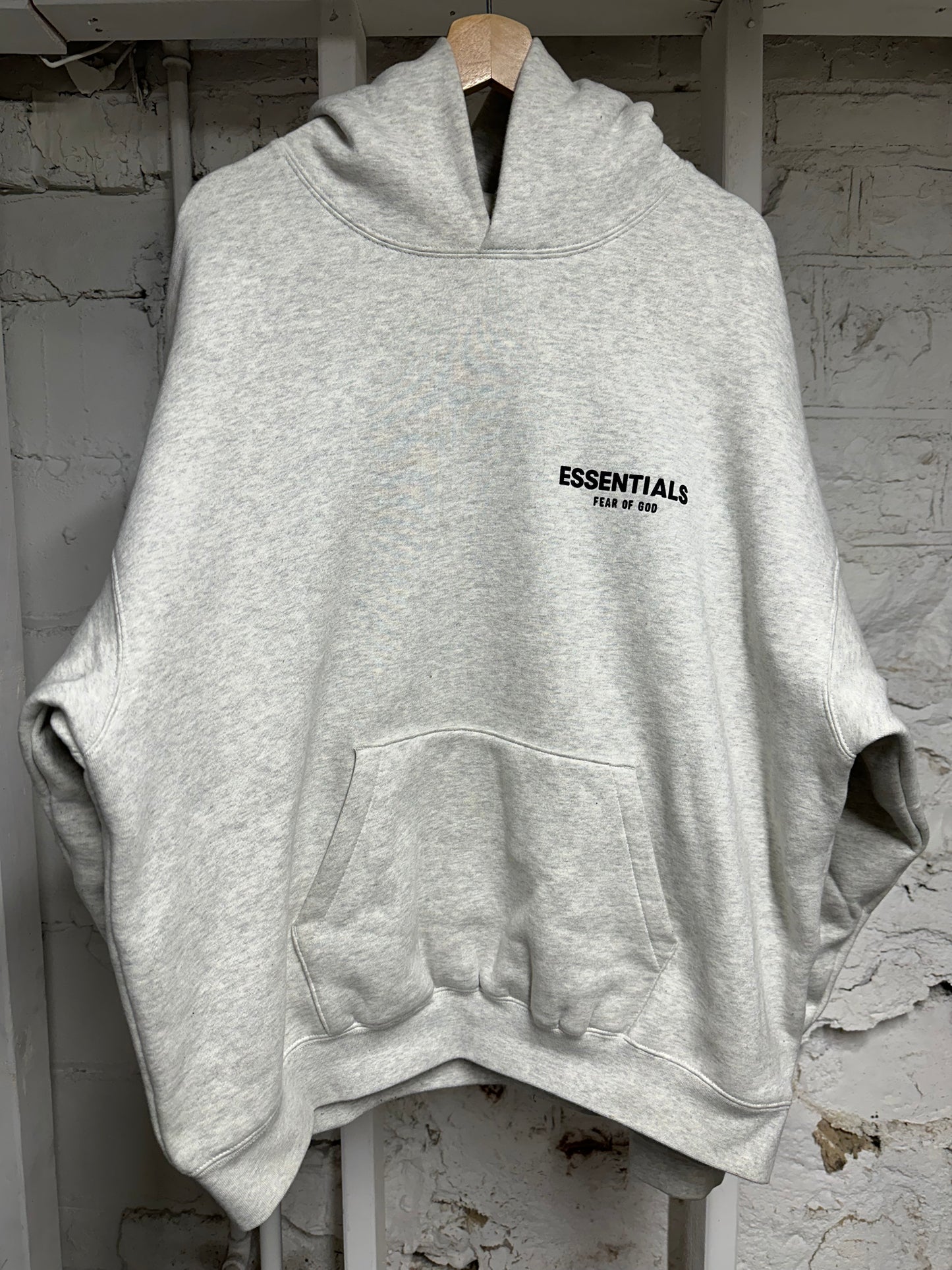 Fear of God Essentials Light Oatmeal Hoodie Sz L