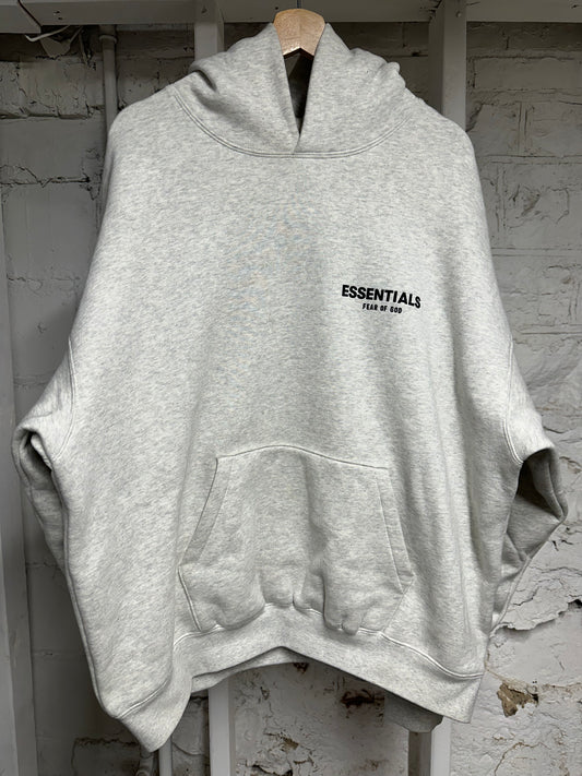 Fear of God Essentials Light Oatmeal Hoodie Sz L