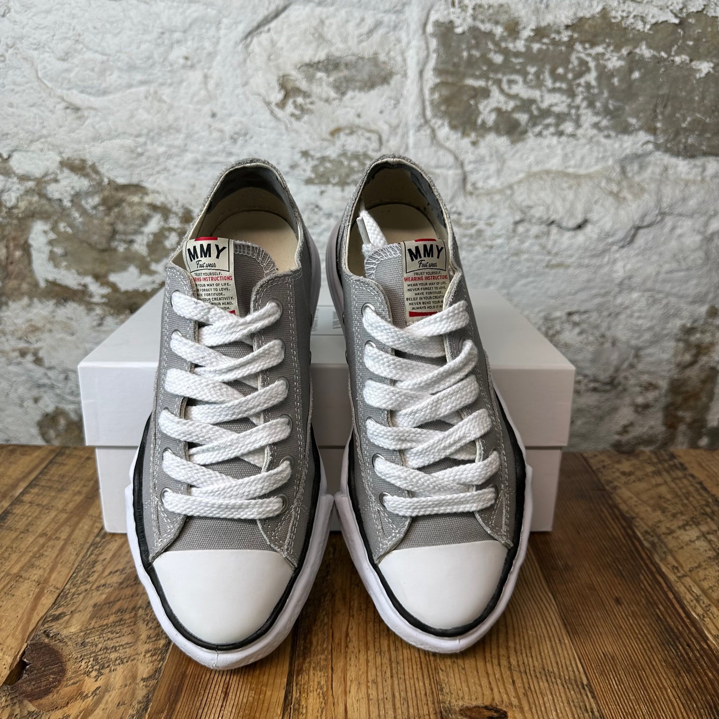 Maison Mihara Grey White Peterson Sneaker Sz 10 (43)