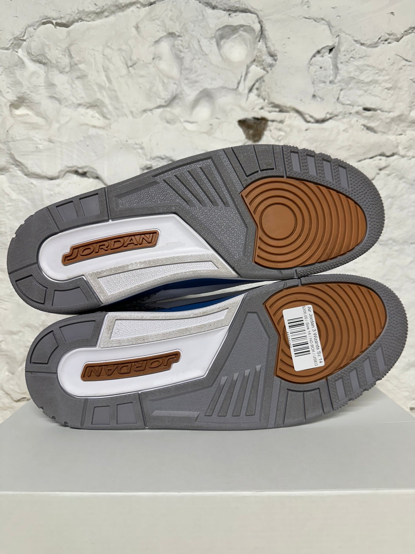 Air Jordan 3 Wizards Sz 14