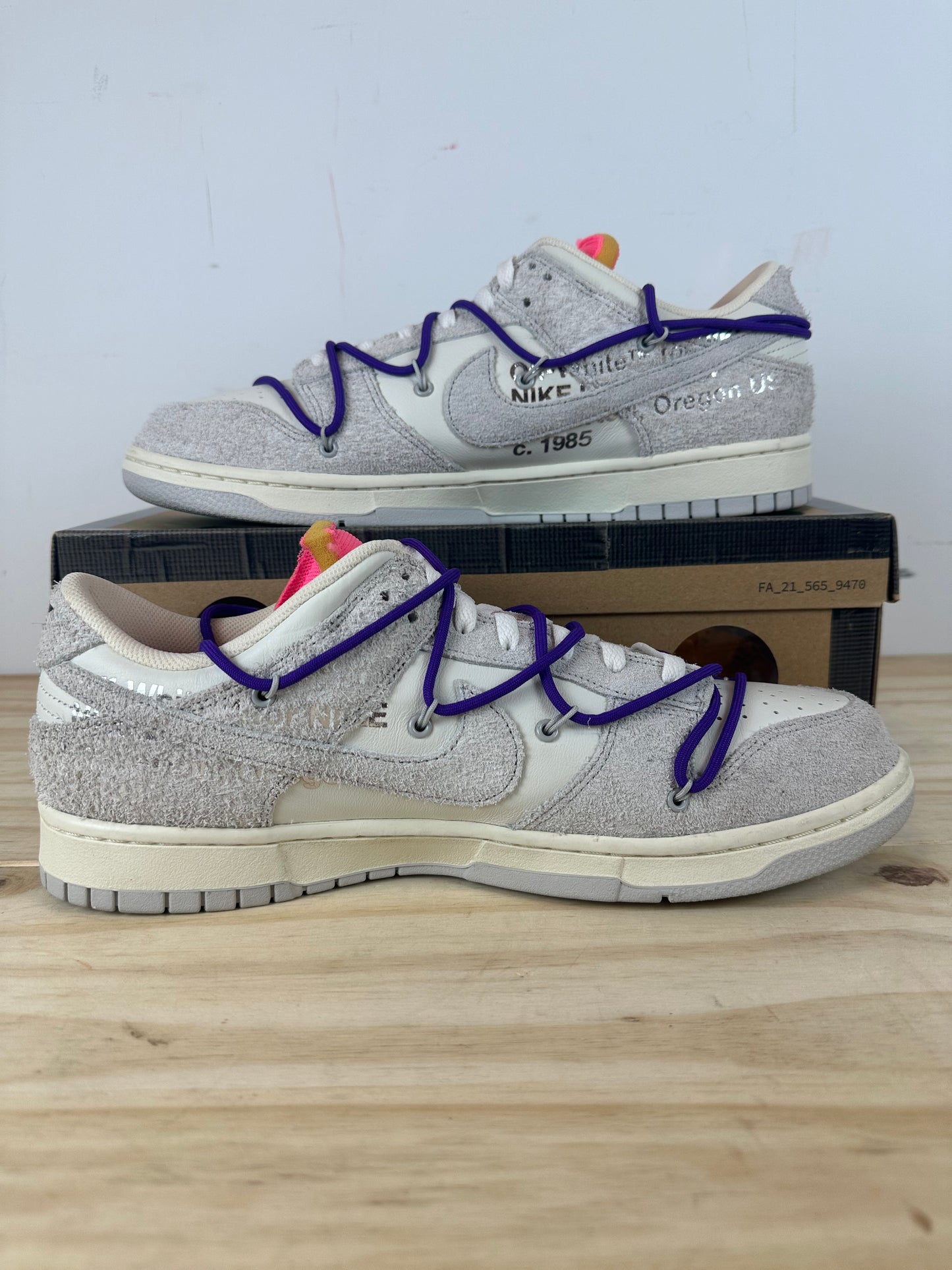 Nike Dunk Low Off-White Lot 15 Sz 13