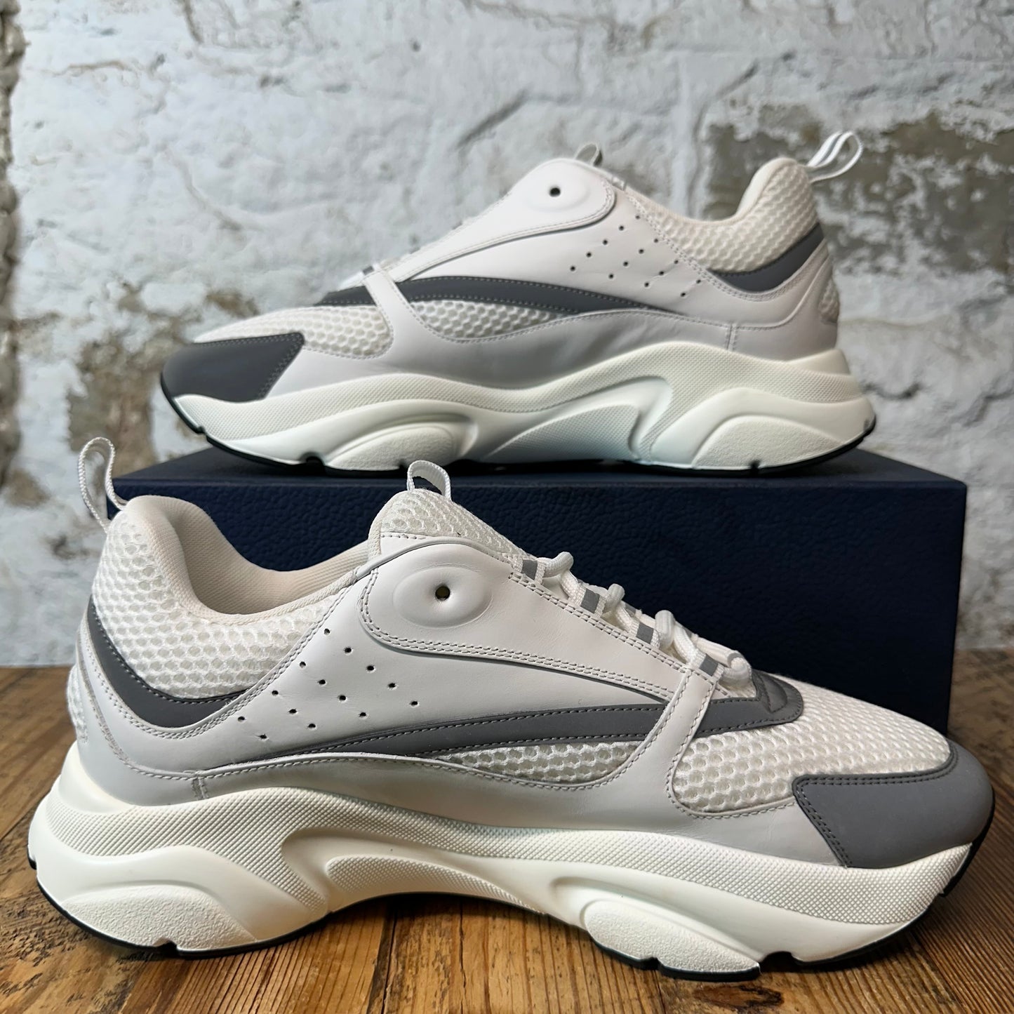 Dior B22 White Grey 3M Sneaker Sz 12 (45)