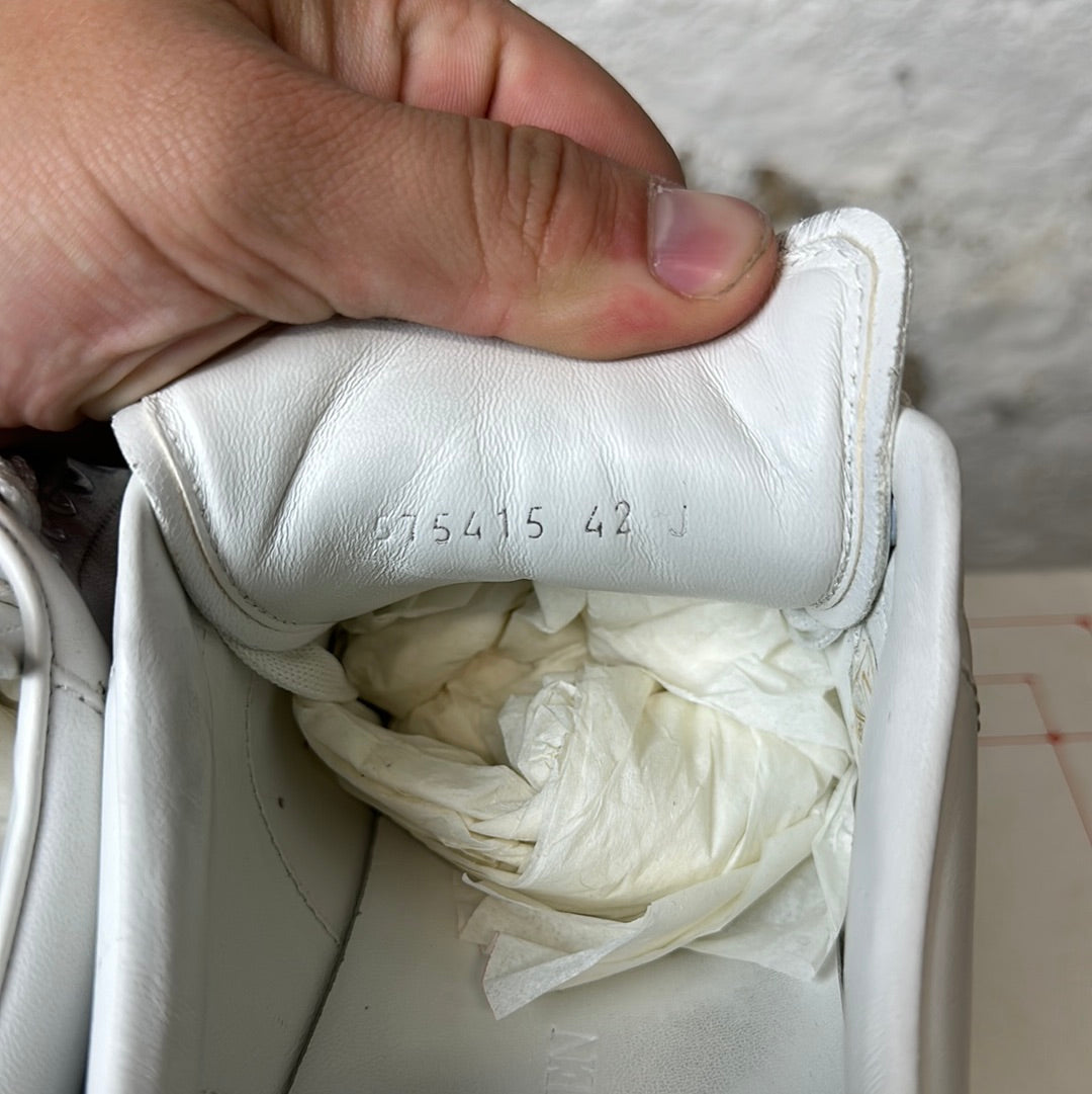 Alexander Mcqueen Fuzzy Green Toe White Sneaker Sz 9 (42)