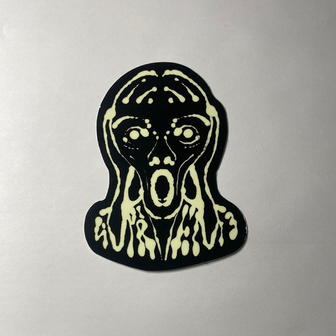 Supreme Scream Glow in the Dark Sticker