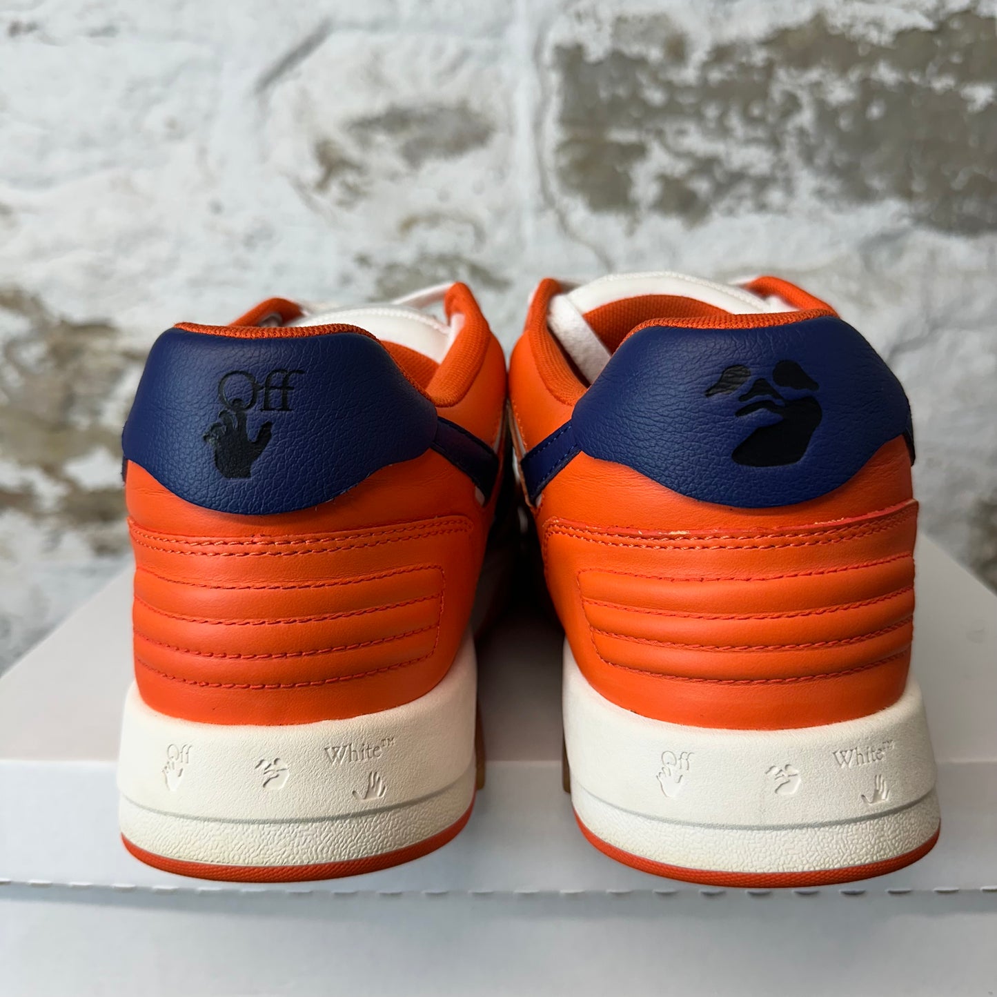 Off-White Out Of Office Navy Orange Sneaker Sz 10 (43)