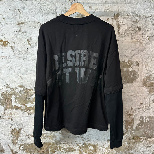 Bottega Desires War Black Thermal Long Sleeve Sz XL