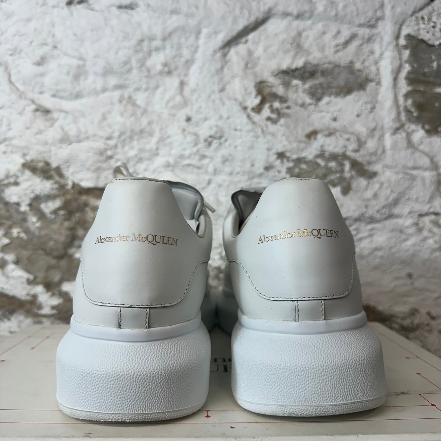 Alexander Mcqueen Triple White Sneaker Sz 13 (46)