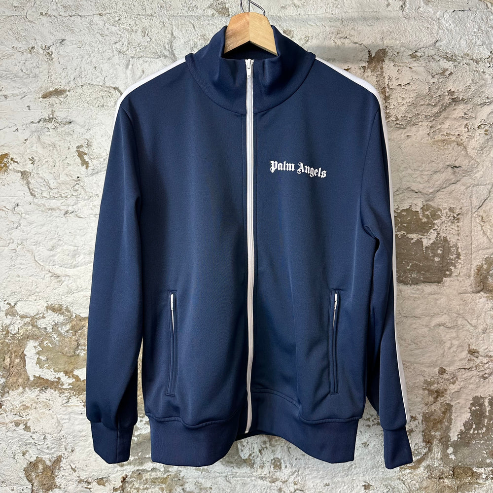 Palm Angels Navy White Track Jacket Sz L