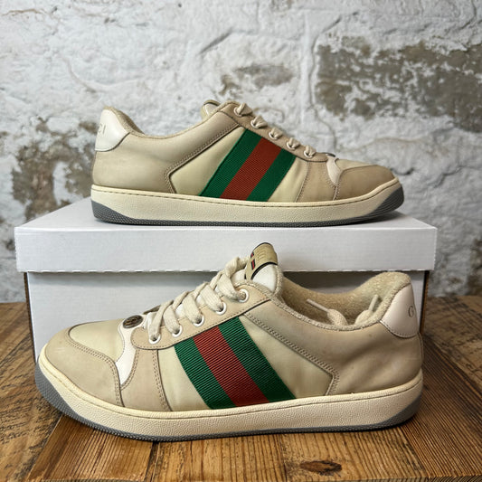 Gucci Screener Beige Sneaker Sz 8.5